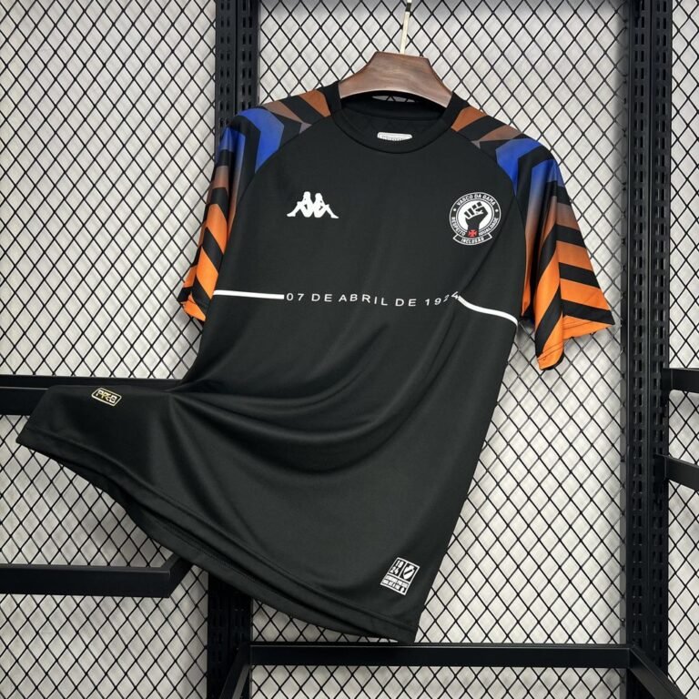 Mens Vasco Da Gama 2024/25 Kappa Warm-up Black Jersey