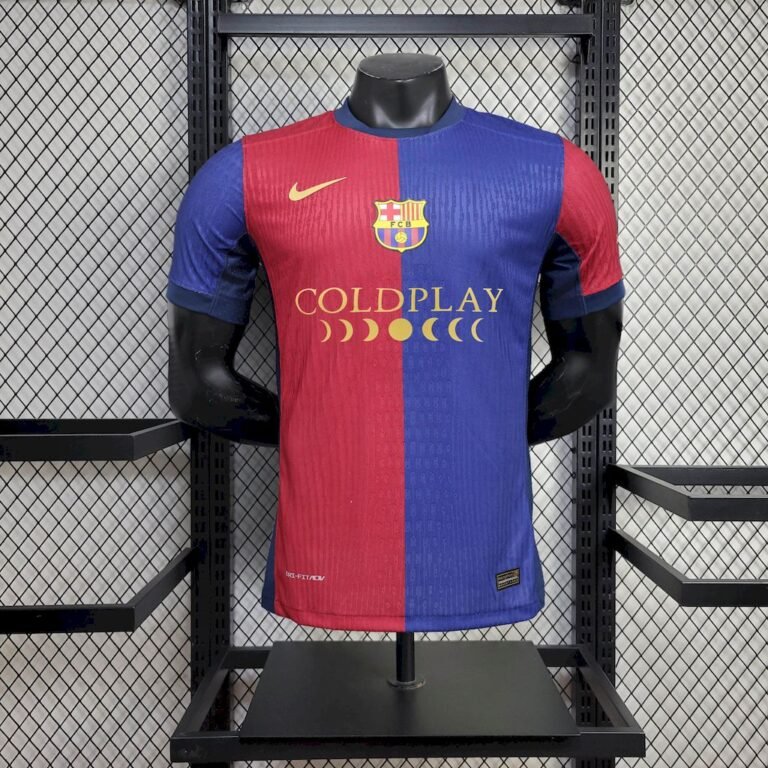 Mens Barcelona 2024/25 Local Sponsor Coldplay Jersey Player Version