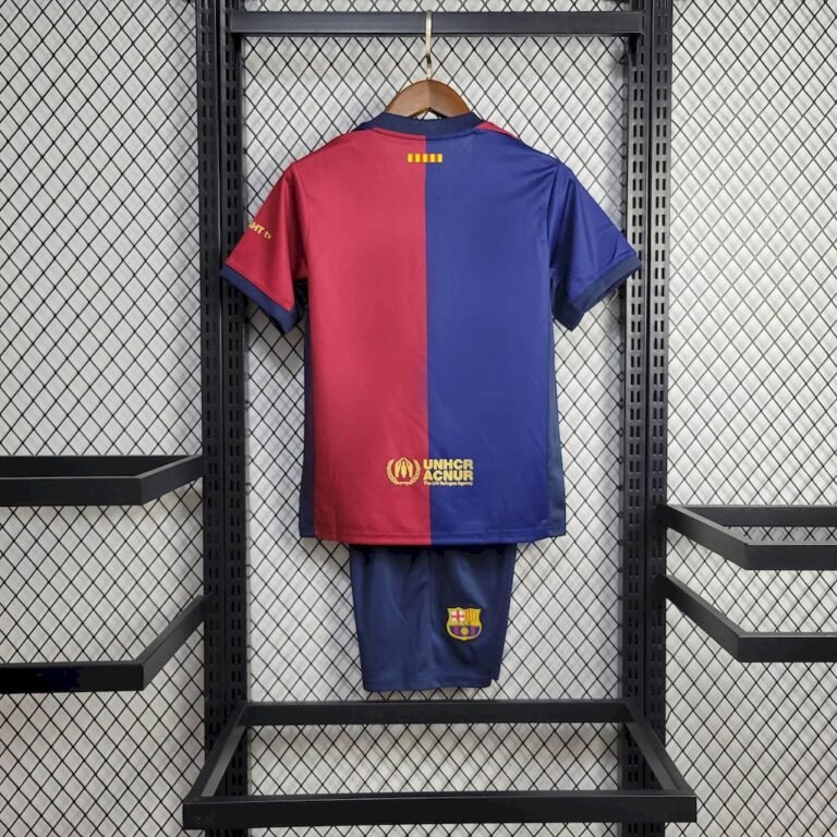 Kids Barcelona 2024/25 Local Sponsor Coldplay Kit 1