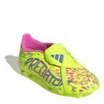 adidas Predator Junior Firm Ground Football Boots – Yellow/Pink – view 3