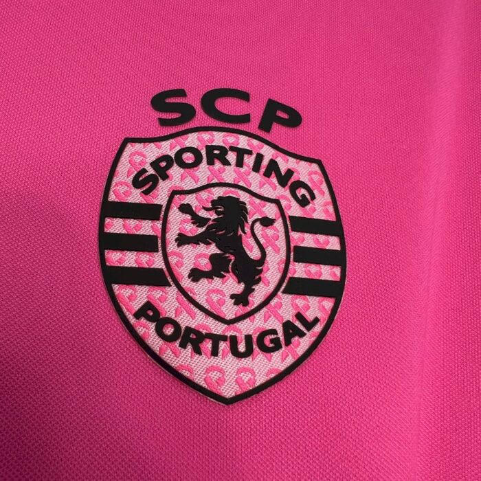 Mens Sporting CP 2024/25 Pink October Jersey 4