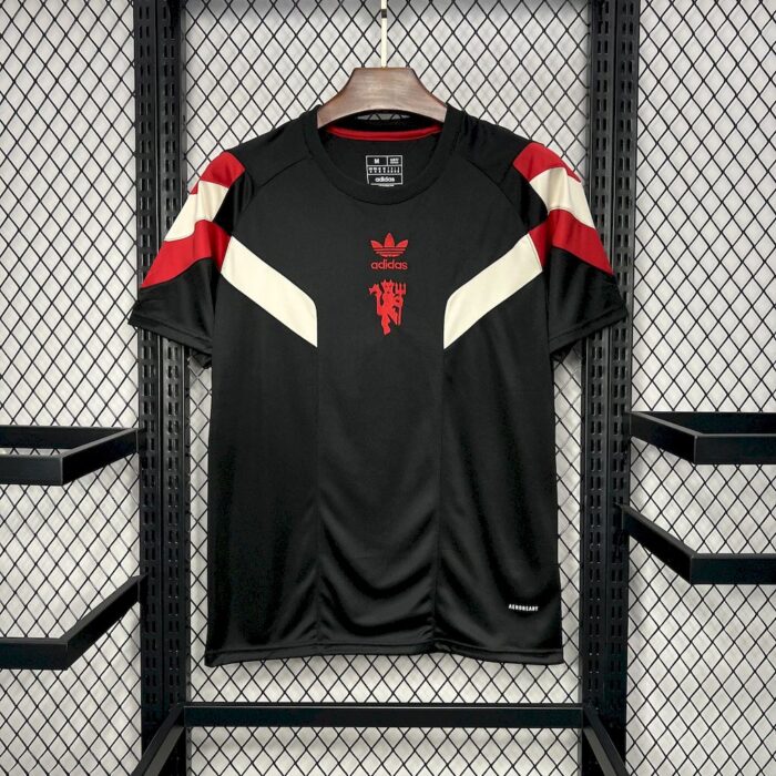 Mens Manchester United 2024/25 Originals Tee Black Jersey 5