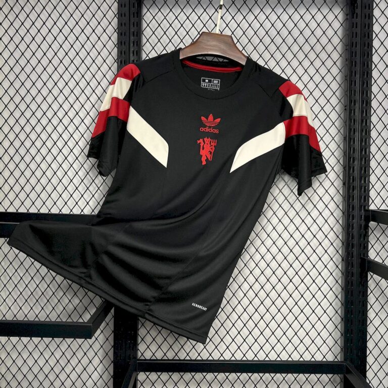 Mens Manchester United 2024/25 Originals Tee Black Jersey