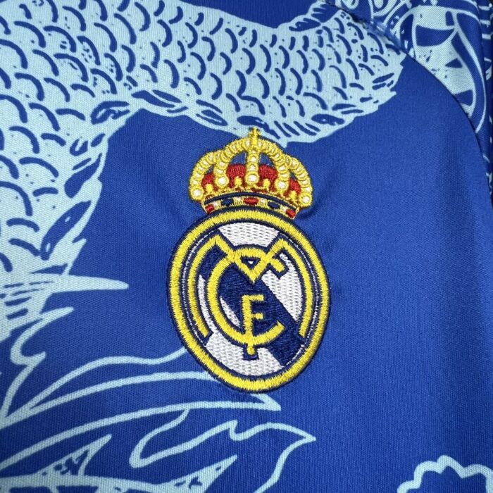 Mens Real Madrid 2024/25 Blue Dragon Jersey 4