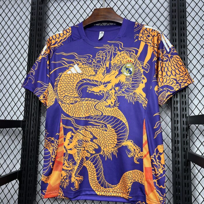 Mens Real Madrid 2024/25 Purple Dragon Jersey 6