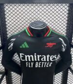 Mens Arsenal 2024/25 Away Long Sleeve Jersey Player Version 2