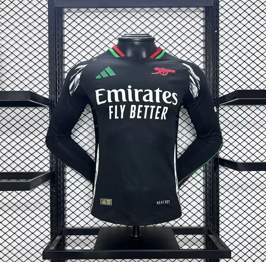 202409141105445.jpg Mens Arsenal 2024/25 Away Long Sleeve Jersey Player Version