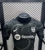 Mens Barcelona 2024/25 Black Jersey Player Version 2