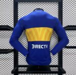Mens Boca Juniors 2024/25 Home Long Sleeve Jersey Player Version 1