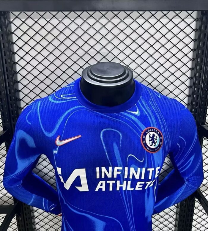 Mens Chelsea 2024/25 Home Long Sleeve Jersey Player Version 2