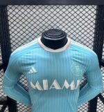 Mens Inter Miami CF 2024/25 Third Long Sleeve Jersey Player Version 2