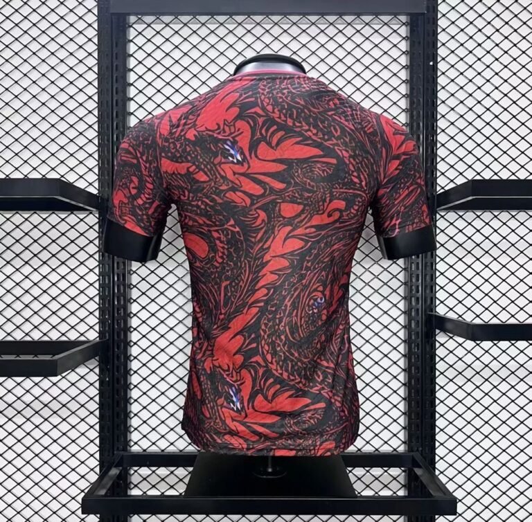 Mens Japan 2024/25 Red Dragon Jersey Player Version 1