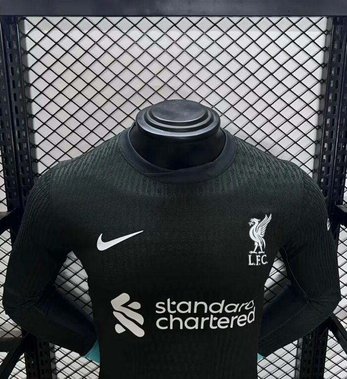 Mens Liverpool 2024/25 Away Long Sleeve Jersey Player Version 2