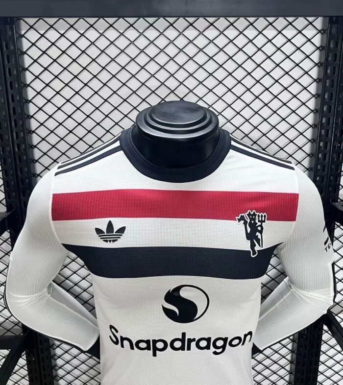 Mens Manchester United 2024/25 Third Long Sleeve Jersey Player Version 2