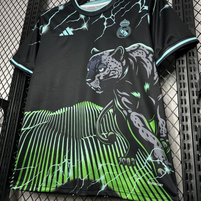 Mens Real Madrid 2024/25 Black and green Jersey 2