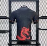 Mens Japan 2024/25 Red Dragon Black Warrior Jersey Player Version 1