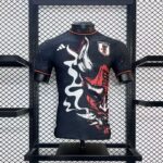 Mens Japan 2024/25 Red Dragon Black Warrior Jersey Player Version