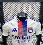 Mens Olympique Lyonnais 2024/25 Home Jersey Player Version 2