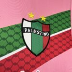Mens CD Palestino 2024/25 Pink Graffiti Jersey 3