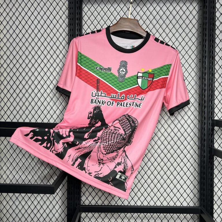 Mens CD Palestino 2024/25 Pink Graffiti Jersey