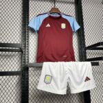 Kids Aston Villa 2024/25 Home Kit 2