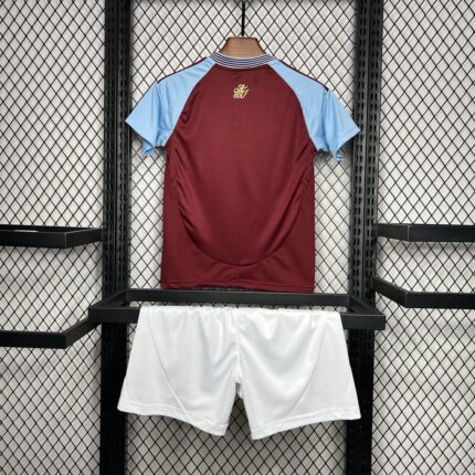 Kids Aston Villa 2024/25 Home Kit 1