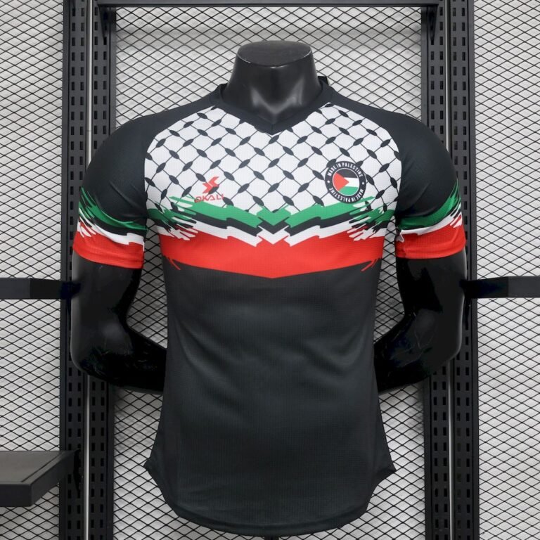 Mens CD Palestino 2024/25 Maillot DKALI Black Jersey Player Version