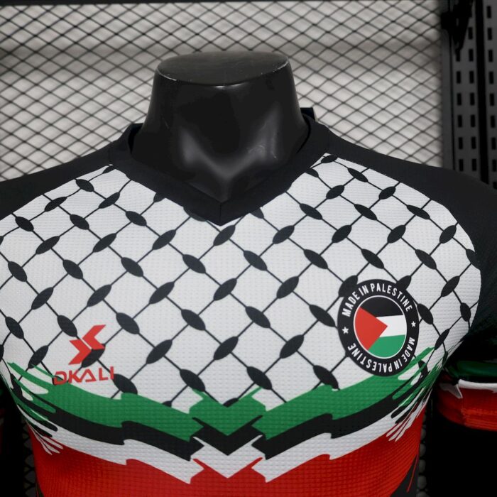 Mens CD Palestino 2024/25 Maillot DKALI Black Jersey Player Version 4