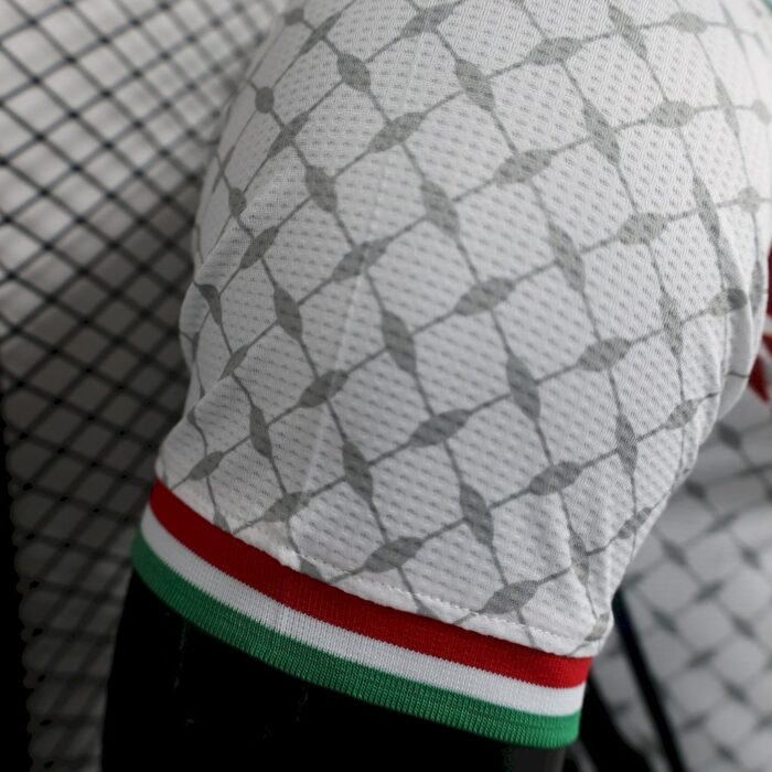 Mens CD Palestino 2024/25 Maillot DKALI White Jersey Player Version 4