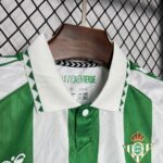 Mens Real Betis 2024/25 With Sponsors And Patch Home Jersey 5