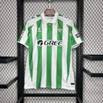 Mens Real Betis 2024/25 With Sponsors And Patch Home Jersey 10