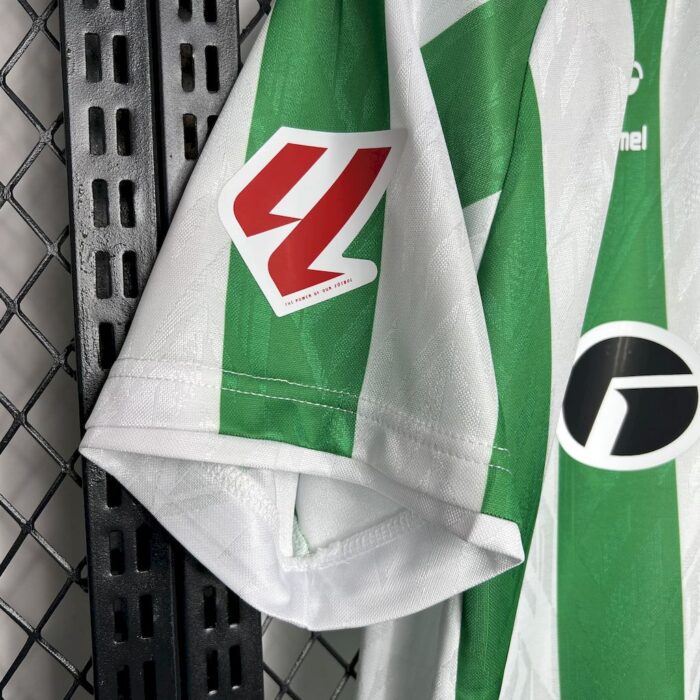 Mens Real Betis 2024/25 With Sponsors And Patch Home Jersey 9