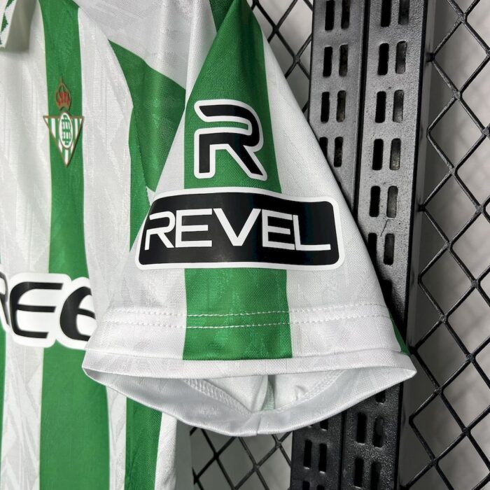 Mens Real Betis 2024/25 With Sponsors And Patch Home Jersey 8