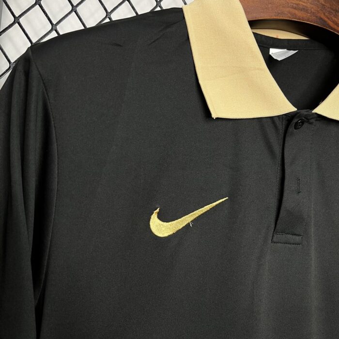 Mens Barcelona 2024/25 Polo Black Jersey 3