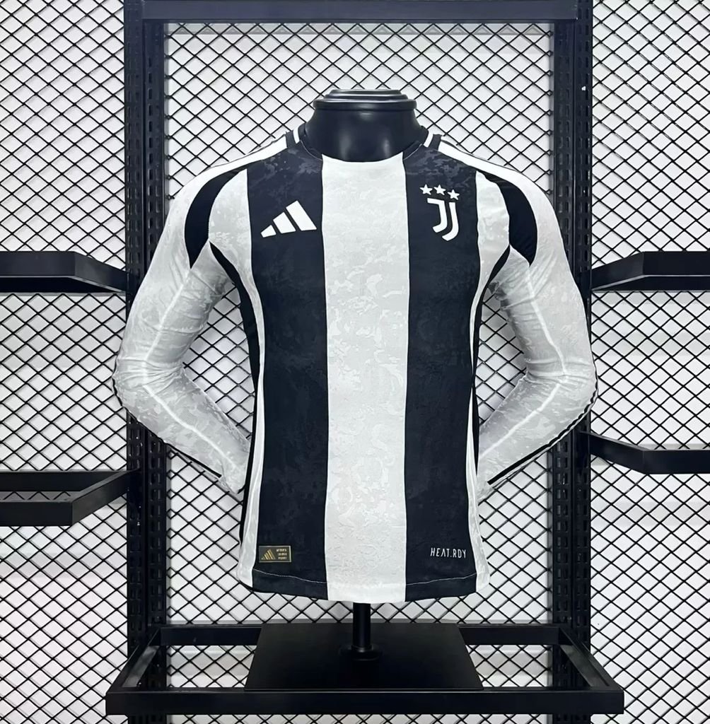 2024080917471562.jpg Mens Juventus 2024/25 Home Long Sleeve Jersey Player Version