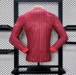 Mens Liverpool 2024/25 Home Long Sleeve Jersey Player Version 1