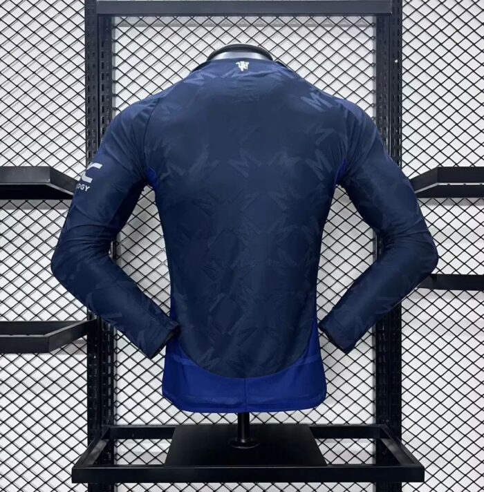 Mens Manchester United 2024/25 Away Long Sleeve Jersey Player Version 1