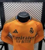 Mens Real Madrid 2024/25 Away Long Sleeve Jersey Player Version 2