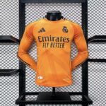 Mens Real Madrid 2024/25 Away Long Sleeve Jersey Player Version