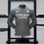 Mens Real Madrid 2024/25 Third Long Sleeve Jersey Player Version