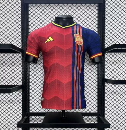 Mens Spain 2024/25 Red Jersey Player Version