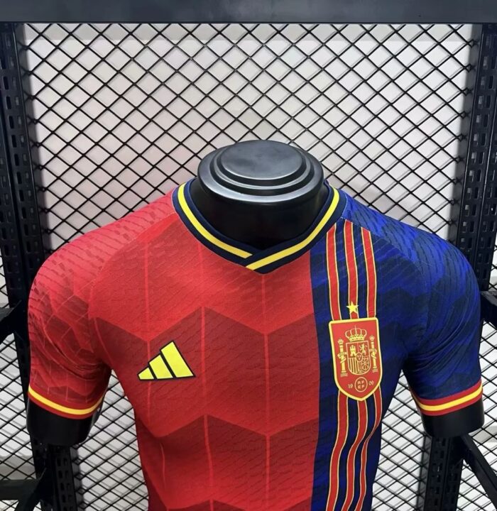 Mens Spain 2024/25 Red Jersey Player Version 2