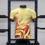Mens Spain 2024/25 Yellow Jersey Player Version