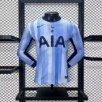 Mens Tottenham Hotspur 2024/25 Away Long Sleeve Jersey Player Version