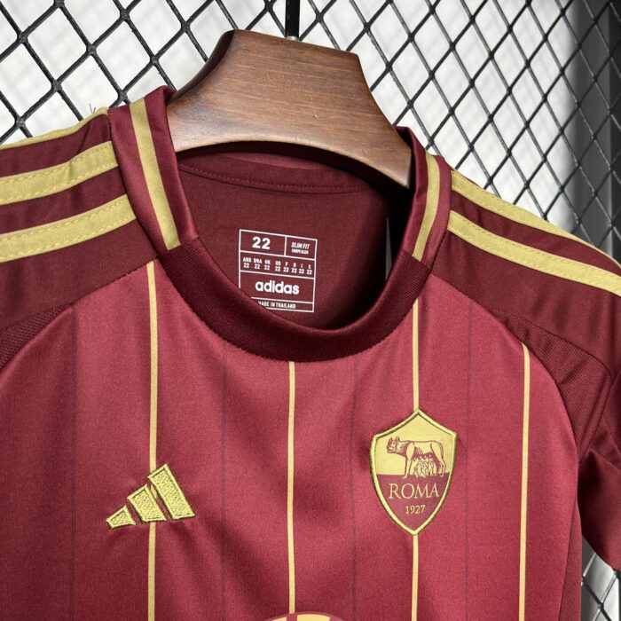 Kids AS Roma 2024/25 Home Kit 4