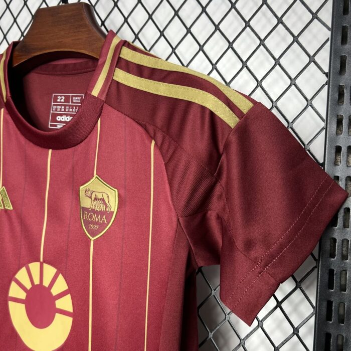 Kids AS Roma 2024/25 Home Kit 3