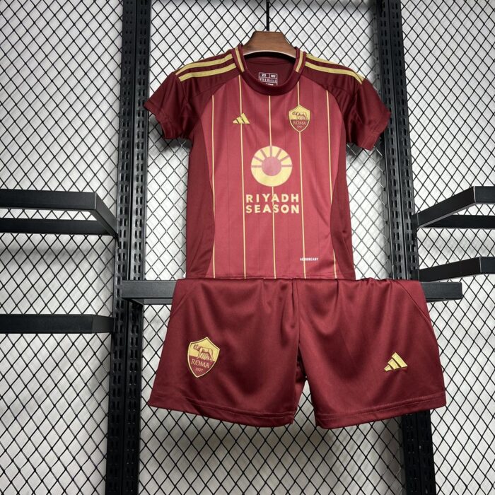 Kids AS Roma 2024/25 Home Kit 2