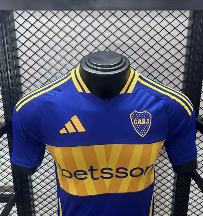 Mens Boca Juniors 2024/25 Home Jersey Player Version 2