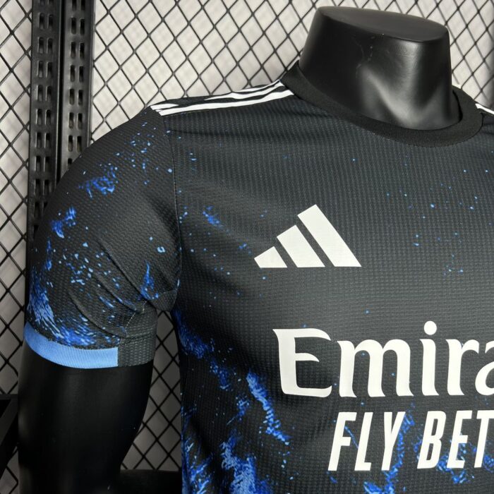 Mens Real Madrid 2024/25 Ocean Blue Jersey Player Version 2