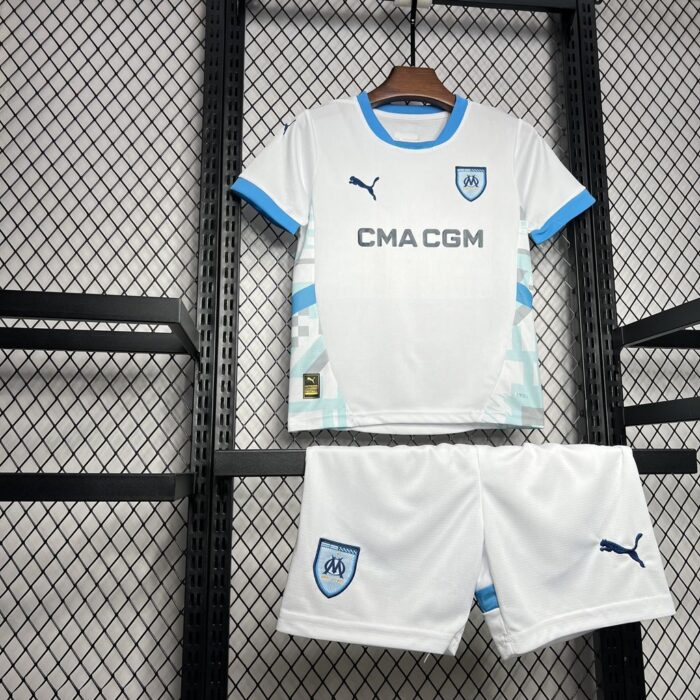 Kids Olympique Marseille 2024/25 Home Kit 6